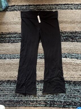 PINK Victoria's Secret Black Wide-Leg Leggings